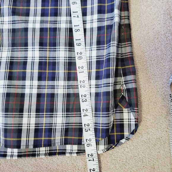 J Crew Shrunken Boy Plaid Women's Shirt 8 - Picture 7 of 8